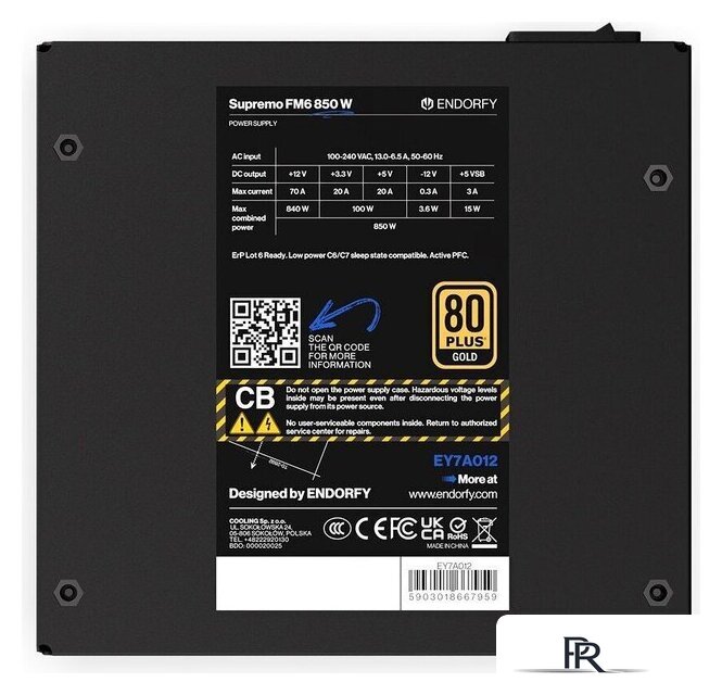 Блок питания Endorfy Supremo FM6 850W EY7A012 - Изображение №6 — Интернет-магазин ПроЗаказ