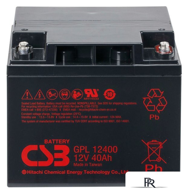 Аккумулятор для ИБП CSB Battery GPL12400 (12В/40 А·ч) - Изображение №1 — Интернет-магазин ПроЗаказ