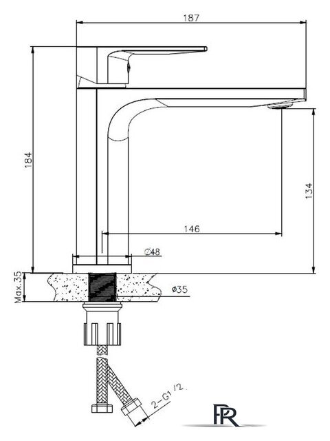 Умывальник Lauter 21441A + Reef 21CK678C - Изображение №4 — Интернет-магазин ПроЗаказ