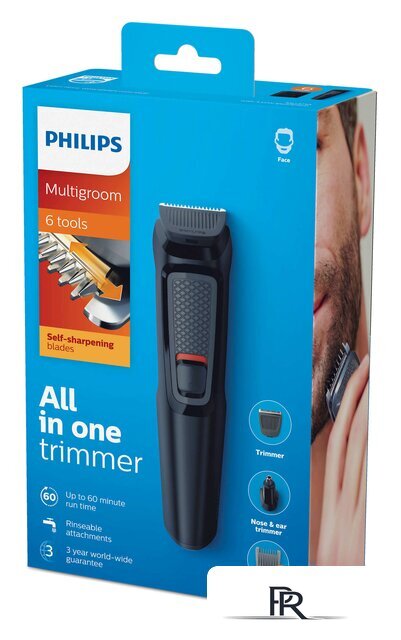 Триммер для бороды и усов Philips MG3710/15 - Изображение №4 — Интернет-магазин ПроЗаказ