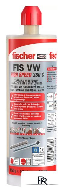 Химический анкер Fischer FIS VW 380 C 519328 - Изображение №1 — Интернет-магазин ПроЗаказ