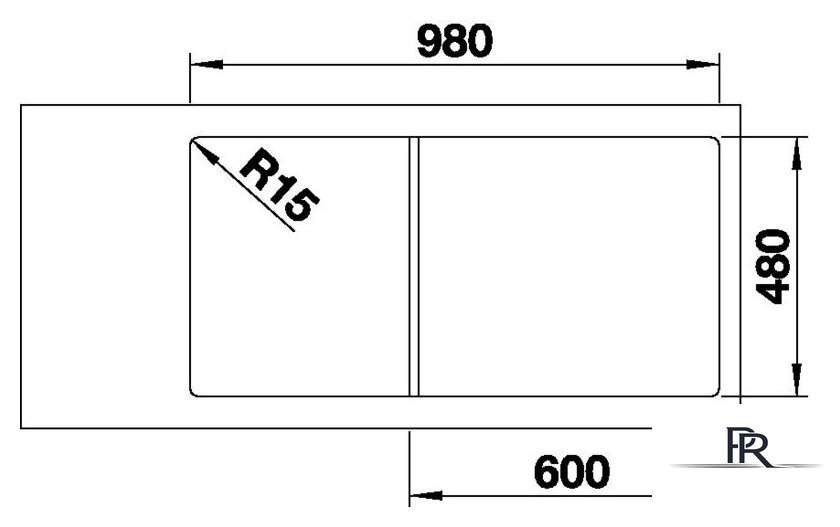 Кухонная мойка Blanco Lemis XL 6 S-IF 523034 (серебристый) - Изображение №4 — Интернет-магазин ПроЗаказ
