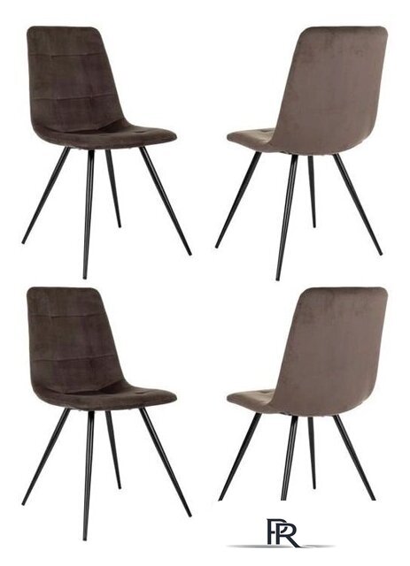 Стул Бюрократ CH-K1 4 шт (коричневый Holland 74/черный) - Изображение №1 — Интернет-магазин ПроЗаказ