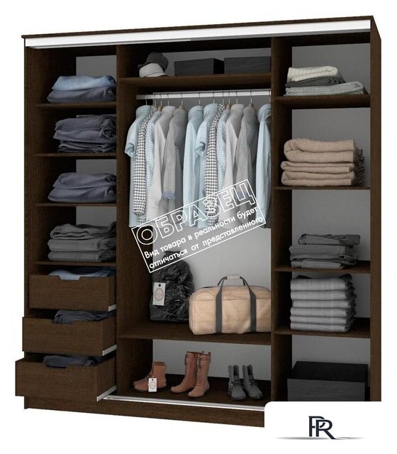 Шкаф-купе Кортекс-мебель Сенатор ШК12 Классика зеркало (белый) - Изображение №2 — Интернет-магазин ПроЗаказ