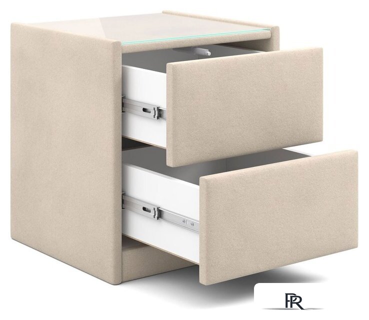 Тумба Мебельград Аризона мягкая (мора бежевый) - Изображение №3 — Интернет-магазин ПроЗаказ