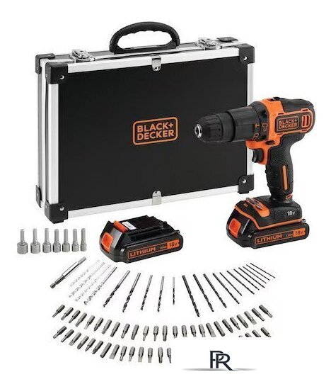 Ударная дрель-шуруповерт Black & Decker BDCHD18BAFC (с 2-мя АКБ, кейс) - Изображение №1 — Интернет-магазин ПроЗаказ