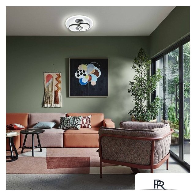Припотолочная люстра Escada 10235/4LED Round (черный/белый) - Изображение №6 — Интернет-магазин ПроЗаказ