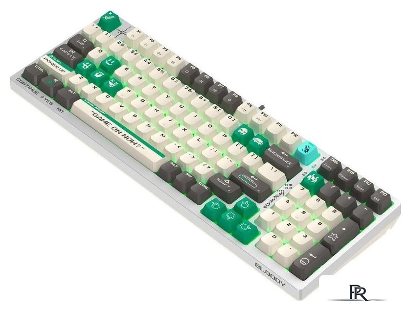 Клавиатура A4Tech Bloody S98 Pixels Green (Bloody BLMS Red Plus, нет кириллицы) - Изображение №5 — Интернет-магазин ПроЗаказ