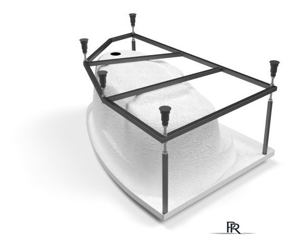 Ванна Cersanit Joanna 140x90 R (с каркасом) - Изображение №3 — Интернет-магазин ПроЗаказ