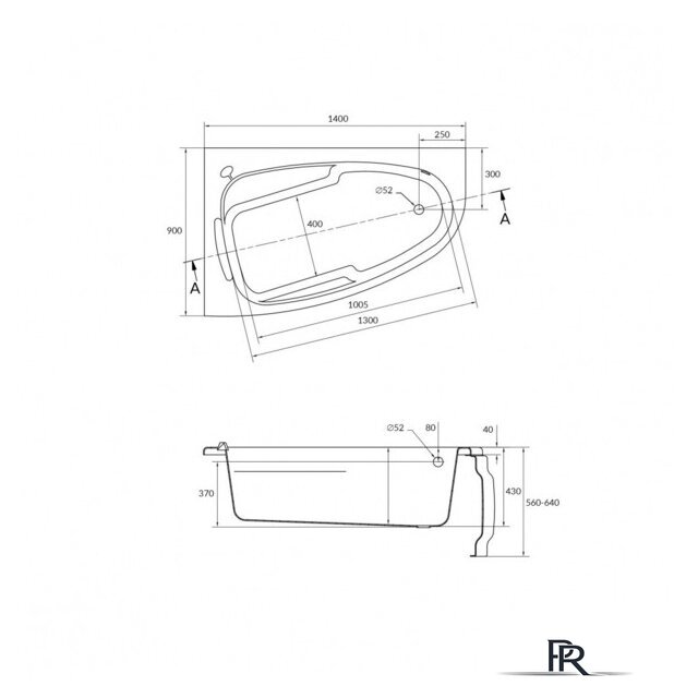 Ванна Cersanit Joanna 140x90 R (с каркасом) - Изображение №13 — Интернет-магазин ПроЗаказ