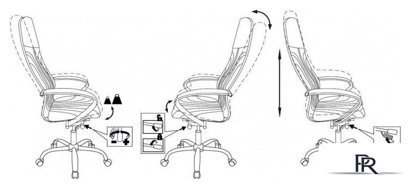Офисное кресло Бюрократ CH-610SL-Lux (черный, экокожа) - Изображение №13 — Интернет-магазин ПроЗаказ