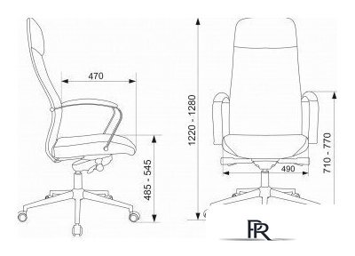 Офисное кресло Бюрократ CH-610SL-Lux (черный, экокожа) - Изображение №14 — Интернет-магазин ПроЗаказ