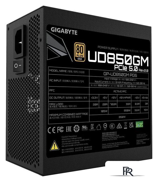 Блок питания Gigabyte UD850GM PG5 (rev. 2.0) - Изображение №5 — Интернет-магазин ПроЗаказ