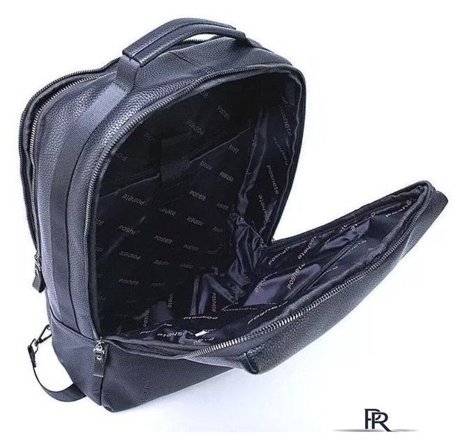Мужская сумка Poshete 249-C003-BLK (черный) - Изображение №4 — Интернет-магазин ПроЗаказ