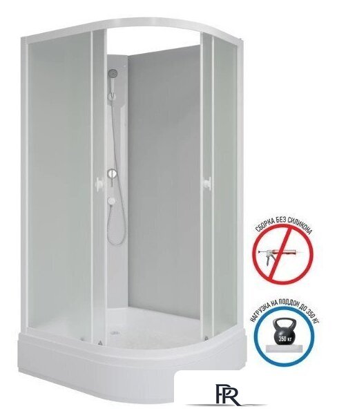 Душевая кабина Niagara Promo P90/70/26L/MT/BK 90x70x195 - Изображение №5 — Интернет-магазин ПроЗаказ