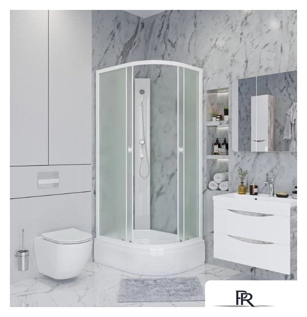 Душевая кабина Niagara Promo P90/70/26L/MT/BK 90x70x195 - Изображение №6 — Интернет-магазин ПроЗаказ