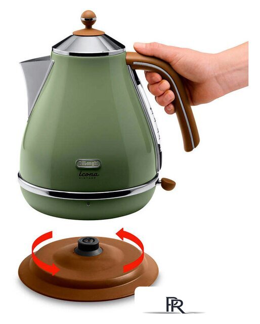 Электрический чайник DeLonghi KBOV 2001.GR - Изображение №2 — Интернет-магазин ПроЗаказ