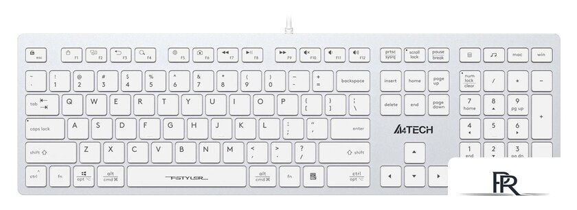 Клавиатура A4Tech Fstyler FX50 (белый) - Изображение №1 — Интернет-магазин ПроЗаказ