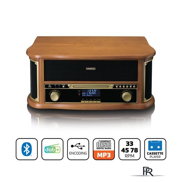 Многофункциональный аудиоцентр Lenco Classic Phono TCD-2571 - Изображение №3 — Интернет-магазин ПроЗаказ