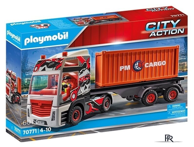 Конструктор Playmobil PM70771 Грузовик с грузовым контейнером - Изображение №1 — Интернет-магазин ПроЗаказ