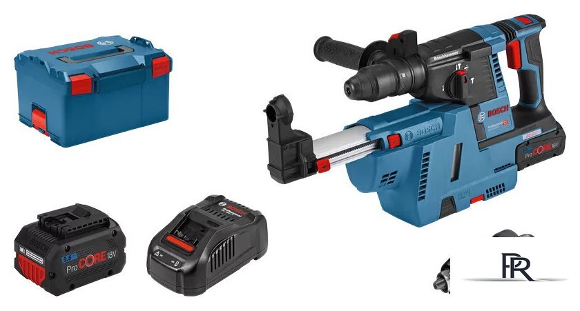 Перфоратор Bosch GBH 18V-26F Professional 061191000G (с 2-мя АКБ 5.5 Ач, кейс, система пылеудаления) - Изображение №1 — Интернет-магазин ПроЗаказ