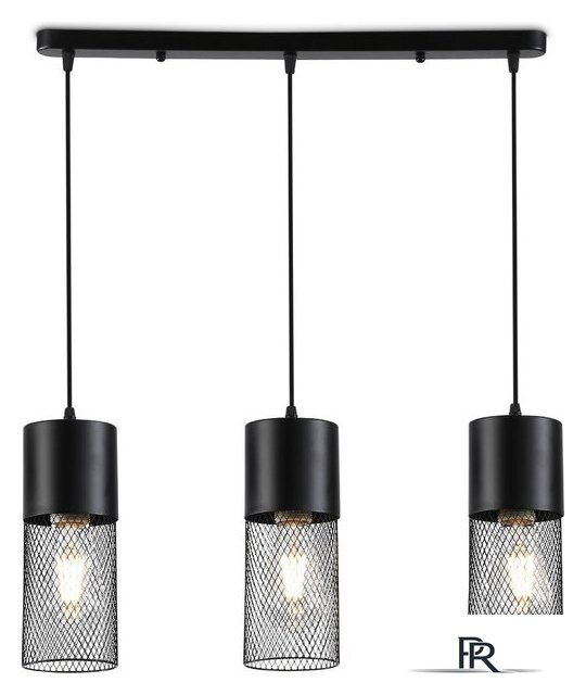 Подвесная люстра Ambrella light TR8501/3 BK (черный) - Изображение №1 — Интернет-магазин ПроЗаказ