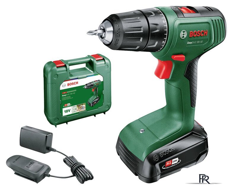 Дрель-шуруповерт Bosch EasyDrill 18V-40 06039D8004 (с 1-им АКБ, кейс) - Изображение №1 — Интернет-магазин ПроЗаказ