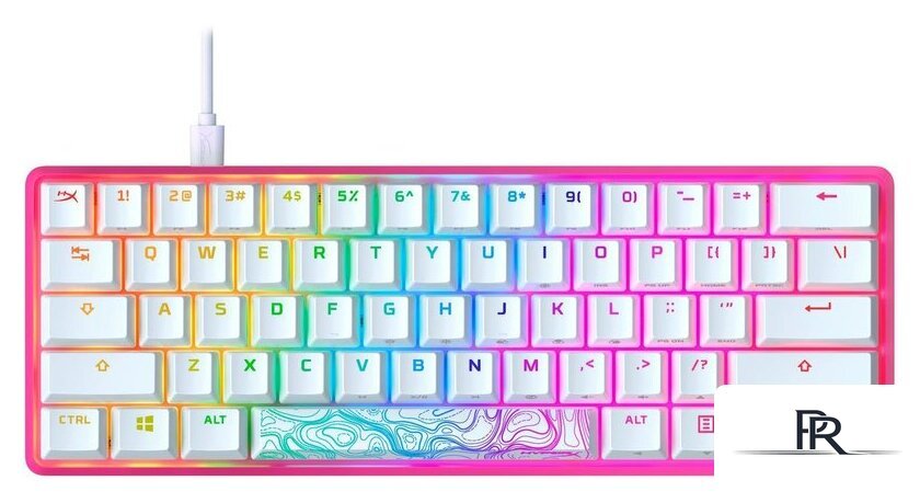 Клавиатура HyperX Alloy Origins 60 Pink (HyperX Red, нет кириллицы) - Изображение №1 — Интернет-магазин ПроЗаказ