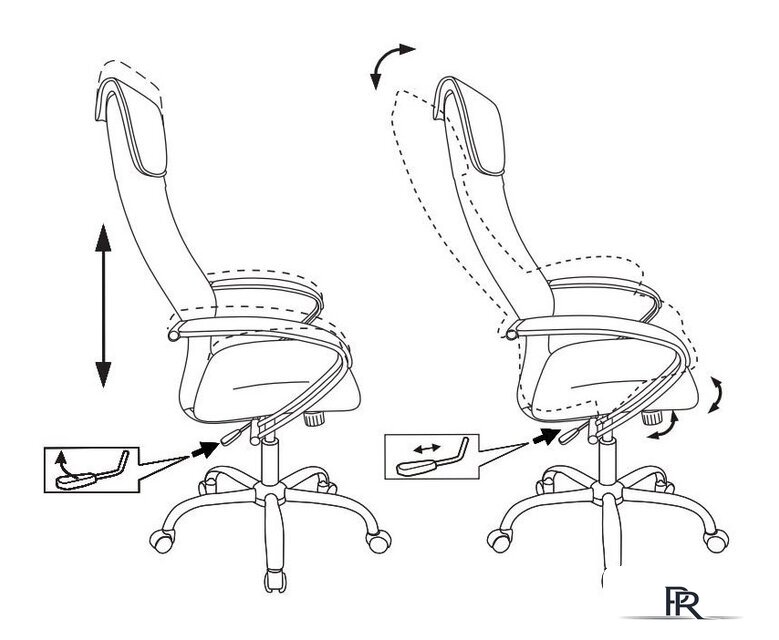 Офисное кресло Бюрократ CH-607SL TW-01 (черный) - Изображение №12 — Интернет-магазин ПроЗаказ
