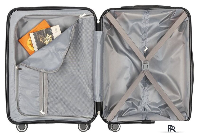 Чемодан-спиннер DoubleW YF-PP02 (S, белый) - Изображение №4 — Интернет-магазин ПроЗаказ