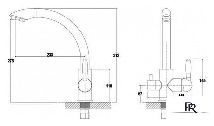 Смеситель G.Lauf GOP18-A093KB - Изображение №2 — Интернет-магазин ПроЗаказ