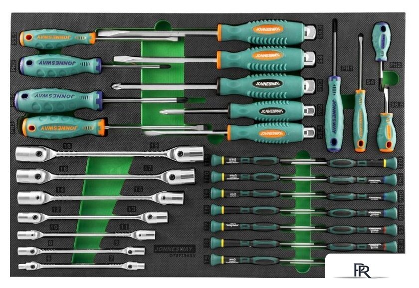 Набор ключей Jonnesway D737134SV (34 предмета) - Изображение №1 — Интернет-магазин ПроЗаказ