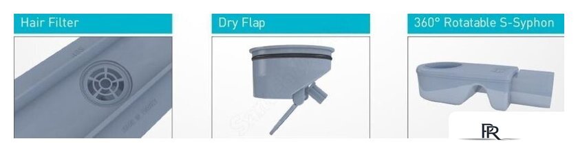 Трап/канал Valtemo Starline Base VLD-562305.12 (C02-Line) - Изображение №3 — Интернет-магазин ПроЗаказ