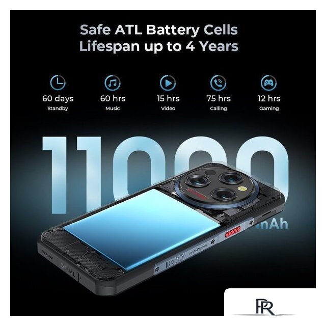 Телефон Oukitel WP35 8GB/256GB (серый) - Изображение №3 — Интернет-магазин ПроЗаказ