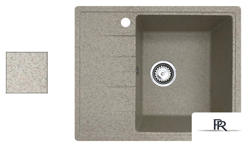 Кухонная мойка БелЭворс Mila R (темно-бежевый, без сифона) - Изображение №1 — Интернет-магазин ПроЗаказ