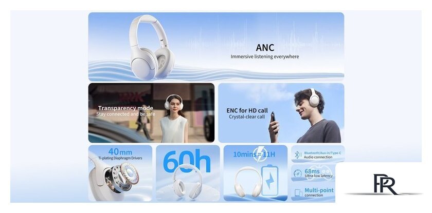 Наушники QCY H3 Lite (белый) - Изображение №14 — Интернет-магазин ПроЗаказ