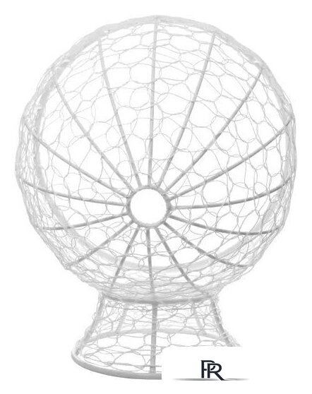 Кресло M-Group Кокос на подставке 11590109 (белый ротанг/серая подушка) - Изображение №12 — Интернет-магазин ПроЗаказ