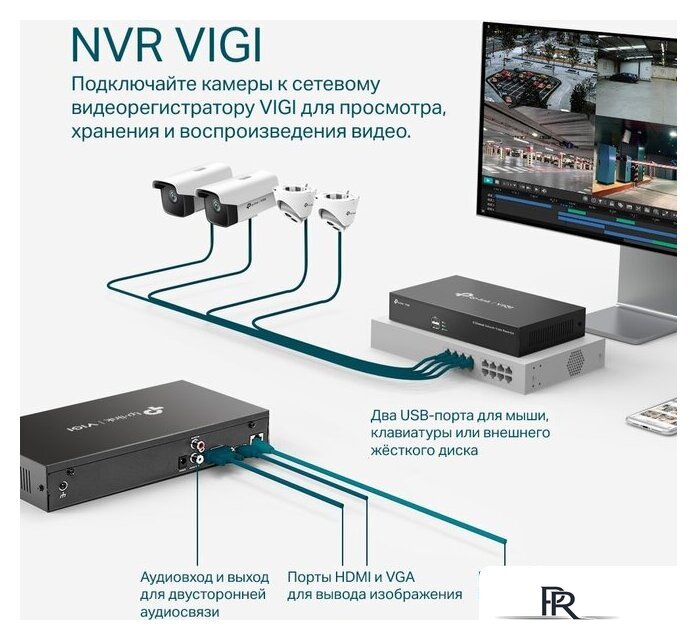 Сетевой видеорегистратор TP-Link Vigi NVR1008H - Изображение №5 — Интернет-магазин ПроЗаказ