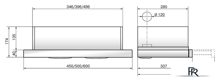 Кухонная вытяжка Elikor Интегра Glass 45Н-400-В2Д (нержавеющая сталь/черное стекло) (943434) - Изображение №2 — Интернет-магазин ПроЗаказ