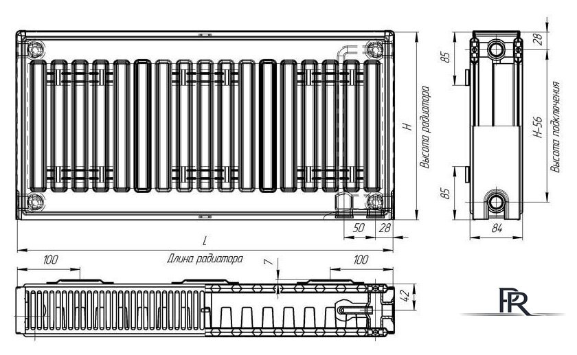 Стальной панельный радиатор Лидея ЛУ 21-506 500x600 - Изображение №5 — Интернет-магазин ПроЗаказ
