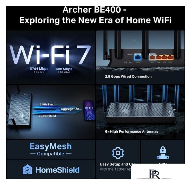 Wi-Fi роутер TP-Link Archer BE400 - Изображение №16 — Интернет-магазин ПроЗаказ