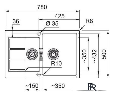 Кухонная мойка Franke Sirius 2.0 S2D 651-78 143.0618.687 (черный карбон) - Изображение №2 — Интернет-магазин ПроЗаказ