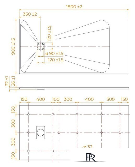 Душевой поддон RGW TSS-W 90x180 - Изображение №7 — Интернет-магазин ПроЗаказ