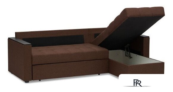 Диван Mio Tesoro Атланта Лайт 111 (Savana Chocolate/Ecostile Chocolate) - Изображение №7 — Интернет-магазин ПроЗаказ