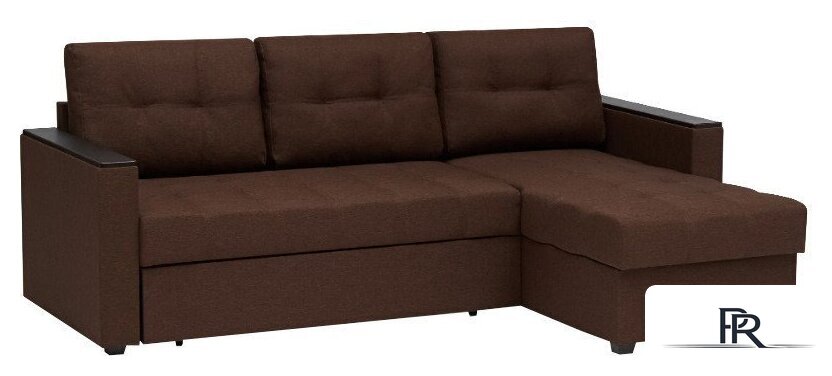 Диван Mio Tesoro Атланта Лайт 111 (Savana Chocolate/Ecostile Chocolate) - Изображение №1 — Интернет-магазин ПроЗаказ