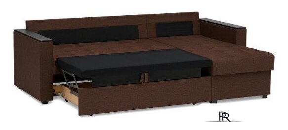 Диван Mio Tesoro Атланта Лайт 111 (Savana Chocolate/Ecostile Chocolate) - Изображение №6 — Интернет-магазин ПроЗаказ