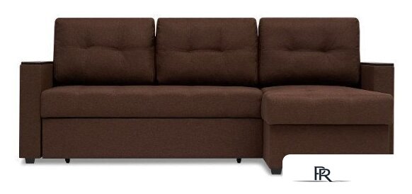 Диван Mio Tesoro Атланта Лайт 111 (Savana Chocolate/Ecostile Chocolate) - Изображение №2 — Интернет-магазин ПроЗаказ