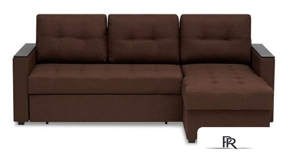 Диван Mio Tesoro Атланта Лайт 111 (Savana Chocolate/Ecostile Chocolate) - Изображение №3 — Интернет-магазин ПроЗаказ