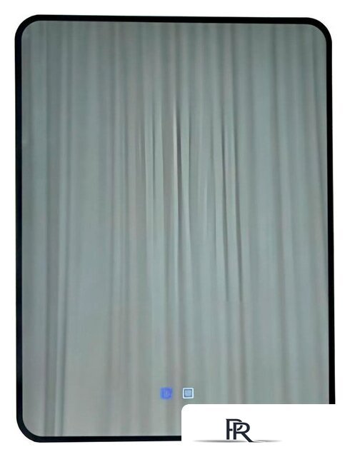 Зеркало с подсветкой  EMZE Smartphone 50х70 LED.UV.SMART.50.70.CHE.AF.4K (черный с УФ-окантовкой, подсветкой и антизапотеванием) - Изображение №1 — Интернет-магазин ПроЗаказ