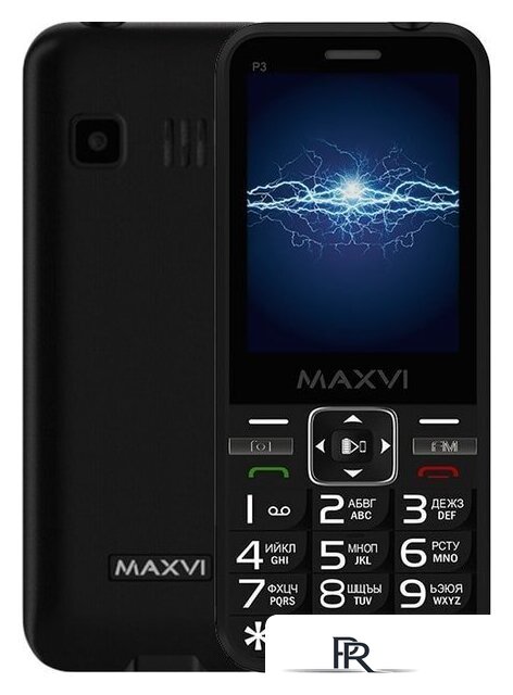 Кнопочный телефон Maxvi P3 (черный) - Изображение №1 — Интернет-магазин ПроЗаказ
